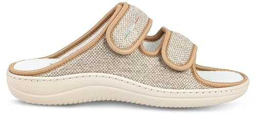 EXTRO STYLE - Sandali Ortopedici Donna e Uomo Tecnica 10 Jak - Per Alluce Valgo, Dita a Martello e Piedi Gonfi - Antibatteriche e Ipoallergeniche - Antiscivolo e Plantari Estraibili - (Beige, 40)