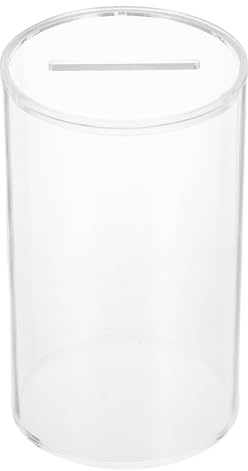 TOYANDONA Transparente Sparbox Aus Acryl 5.91X5.91X3.54 Zoll Mit Münzschlitzdeckel Vielseitige Geldaufbewahrungsbox Für Restaurant Trinkgeld Und Haushalt