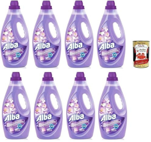 Alba Ammorbidente, Weichspüler Lavendel und Pfingstrose, 33 Wäschen, 8x 1850ml + Italian Gourmet polpa 400g