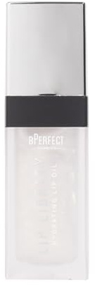 BPerfect Lip Library Lip Oil – Ultra-Shine Hydrating Lip Treatment with Jojoba & Coconut Oil, Shade Silver Lining (Clear with Light-Reflecting Shimmer)