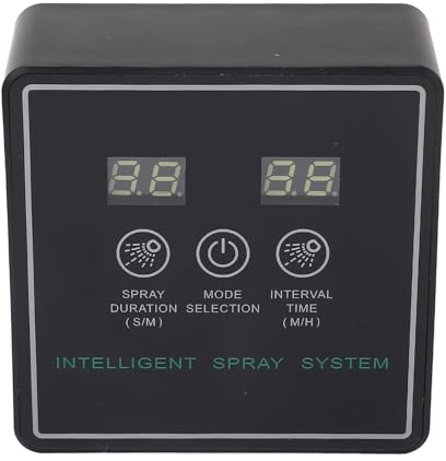 Ticfox Reptile Humidifier Smart Misting System, Reptile Fogger Smart Spray System Automatic Timing Humidifier 360 Degree Adjustable Misting Nozzles Mister for Terrarium