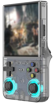 R36 Ultra Retro Handheld Games Console, Portable Mini Video Gaming Console With 4-Inch HD Screen Multiple Colour Options For Entertainment(Black)