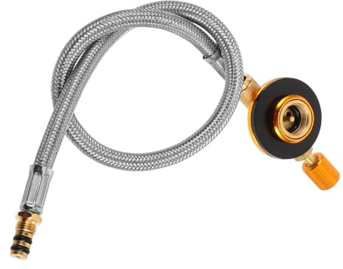 YOSADIER Langer Flexibler Propangasschlauch 35cm Verlängerungsschlauch mit Schnellanschluss für Campingkocher und Gasgrill Robuster Gasschlauchadapter für Outdoor Kochen und Wohnmobil