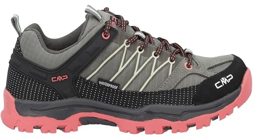 CMP Kinder Rigel Low WP Schuhe, Avocado-Coral, 39