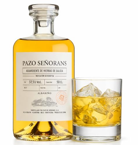 Licor de Hierbas - Pazo de Señorans | Elaboración tradicional gallega | Notas aromáticas naturales | Ideal como digestivo | Botella 700 ml | 1 botella