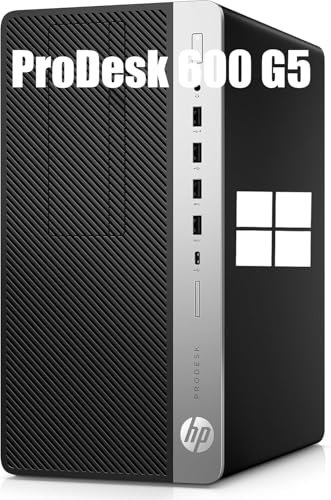 HP ProDesk 600 G5 Mini Tower Desktop Computer PC, Intel Core i7-9700, 8 GB RAM, 512 GB SSD, tastiera US QWERTY WiFi, Bluetooth, Windows 11 Pro (ricondizionato)