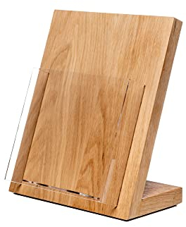 LINLAY Intarsien & Gravuren DIN A5 Flyerhalter Holz Prospektständer Flyerständer Prospekthalter