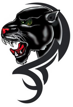 Avisa Aufkleber Panther + Tribal small - 12x18cm