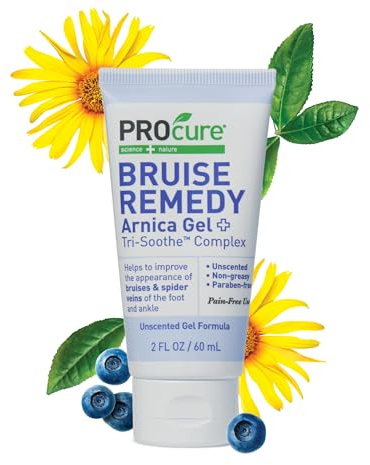 PROcure Bruise Remedy Gel – Arnica Montana & MSM for Reducing Appearance of Bruising, Spider Veins & Skin Discoloration on Feet & Ankles