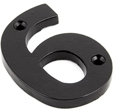 From the Anvil 83706 Numeral 6 - Black