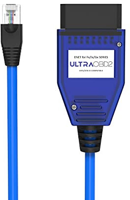 ULTRAOBD2 Compatibile con ENET ESYS OBDII per codifica serie F OBD2 i3 i8 Fxx Gxx Ixx F3X F8X F1X F2X compatibile con E-Sys 3.30.1 ISTA-D COMPATIBILE SERIE F RJ45