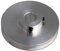 Yibuy Silver Aluminium V Shape Groove Pulley 58x12mm for Engine Belts Motor Shaft 3-5mm Round Belts