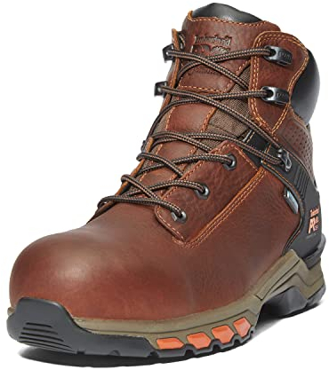 Timberland Pro Hypercharge - Stivale impermeabile da uomo, 15 W, 15 cm, colore: Marrone, Marrone rossiccio, 50 EU