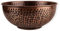 GoCraft Antique Copper Mixing Bowl with Hammered Finish for Salad, Egg Beating, Decorative & Kitchen Serving Purposes - 7.5 (Antique Finish)