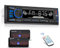 Autoradio 1 Din, Radio Auto Stereo LSLYA 4X50W con Bluetooth Vivavoce con App Control Supporta FM/ MP3/SD/AUX-IN/EQ/Display Orologio/Telecomando, Due porte USB