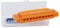 CASCHA HH 2276 Fun Blues Mundharmonika in C-Dur - Diatonische 10-Loch Mundharmonika für Kinder & Erwachsene - modernes halbtransparentes Design - hohe Qualität & lange Lebensdauer - Blues Harp Orange
