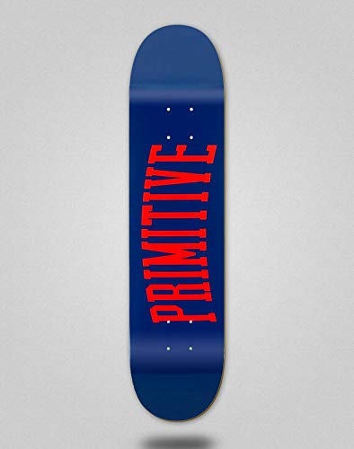 Primitive Skateboard, Monopatin, Deck, Collegiate Core 7,5, Marineblau
