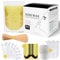 Nose Wax Kit for Men and Women, Nose Hair Removal Wax with 100g Nasal Hair Wax 20 Safe Tip Applicator, 10 wooden Applicators,10 Containers and 10Moustache Stencils As a Christmas Gifts