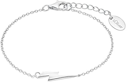 s.Oliver Armband 925 Sterling Silber Mädchen Kinder Armschmuck, 14+2 cm, Silber, Kommt in Schmuck Geschenk Box, 2034900