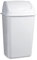 TIENDA EURASIA - Papelera con Tapa Basculante, Cubo de Basura 50 Litros, Papelera para Baño, Oficina, Cocina, Cubo Basura Tamaño 40 x 35 x 68 cm (Blanco)