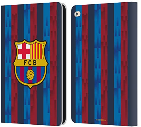 Head Case Designs Licenciado Oficialmente FC Barcelona Home 2022/23 Crest Kit Carcasa de Cuero Tipo Libro Compatible con Apple iPad Air 2 (2014)