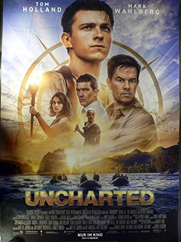 Uncharted - Tom Holland - Sophia Ali - Filmposter A1 84x60cm gerollt