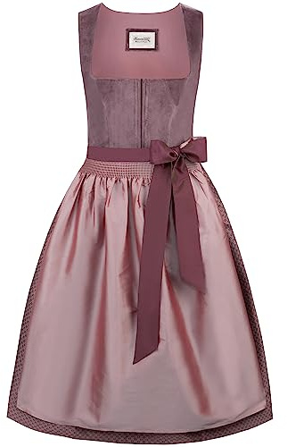 Stockerpoint Damen Malve Midi Dirndl, aubergine, 38
