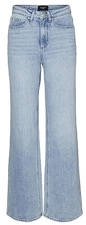 VERO MODA Female Weit geschnitten VMTESSA Hohe Taille Weiter Beinschnitt Jeans