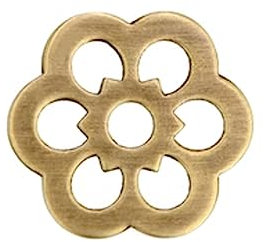 Tiazza 10 arandelas de latón para decoración de muebles clásicos (bronce)