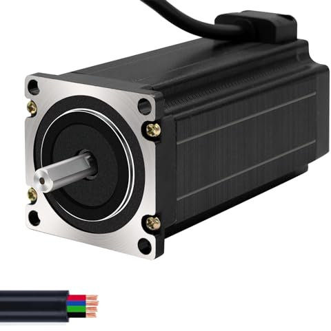 iMetrx Nema 23 1PCS Schrittmotor 112mm 2.8N.m 4.25V 5.0A Halten Drehmoment 2-Phasen 4-Draht 1.8 Deg für CNC Mühle Kit oder 3D Drucker