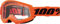 100% Strata 2 MX Offroad-Brille für Jugendliche, Neonorange/Schwarz mit klaren Gläsern