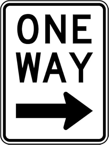 Retro Metall-Blechschild One Way RightHome Gate Bars Restaurants Cafés Büro Geschäft Pubs Club Geschenk für Zuhause, Kaffee, Wanddekoration, 20 x 30 cm