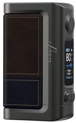 E leaf iStick Power 2 5000mAh Mod - E Cigarette Starter Vape Mod, Long Lasting 5000mAh Battery, Fast Charging, 0.96 OLED Screen, Smooth MTL & DTL Vaping, 80W, Smart Mode, No Nicotine [Dark Brown]