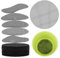 Ouligay 100 Stück Bonsai Drainage Gitter Drainagegitter für Pflanzkübel Blumentopf Loch Netz Mesh Pad Lochgitter Kunststoff Drainage Bonsai Zubehör Rund Netzmatte zur Verhinderung von Bodenverlus
