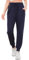 Terecey Pantaloni Sportivi Donna Pantalone Tuta Cotone Estivi Pantaloni Jogger Leggeri Traspirante con Tasca con Cerniera e Coulisse per Yoga Palestra Trekking, Blu Marino M
