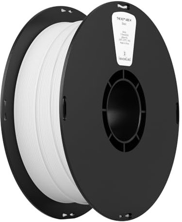kexcelled Matt ABS 3D Druck Filament 1,75 mm +/- 0,03 mm, Hitzebeständig, Matte Oberfläche, Kompatibel mit den Meisten FDM 3D Druckern, 1 kg Spule, Weiß