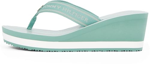Tommy Hilfiger Damen Th Stripes Wedge Beach Sandal Fw0fw08521Zehentrenner