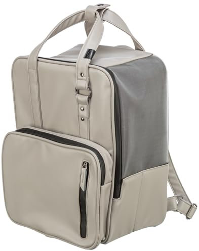 TRIXIE Hunde-Rucksack City Style - Hunderucksack bis 8kg für den Transport - Rucksack für Hunde mit Außentaschen, integrierter Kurzleine und Insektenschutz - 28832