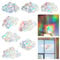 JIEYAO 24 Stück Prisma Fensteraufkleber, Sonnenfänger Sticker Regenbogen Folie Fenster Vogel Anti Kollisions Fenster Aufkleber Vogelschutz für Glasscheiben Fensteraufkleber Elektrostatische Adsorption