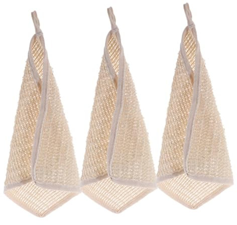 Healeved 3stücke Ramie Waschlappen Für Gesicht Und Körper Waschlappen Handtücher Tragbare Badetücher Für Erwachsene Zum Waschen