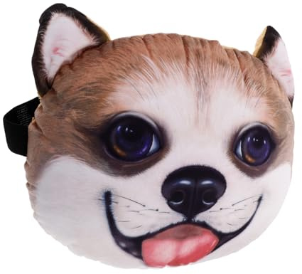 3d Corgi Kopfstützen Reisekissen für Auto, Polyester | Atmungsaktives Gewebe, Universelle Passform, Niedliche Form, Auto Zubehör