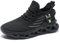 ZDFQLGV Herren Laufschuhe Turnschuhe Sportschuhe Sneaker Walkingschuhe Atmungsaktiv Gummisohlen Spiralboden Fitness Jogging Schuh Schwarz EU 42