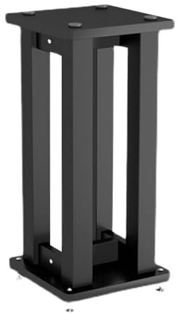 exproyzk Universal Speaker Stands Bookshelf Speakers Bases Floor Speaker Holder for Tv Home Theatre 3d Surround Sound(Black,22 * 25 * 30cm)