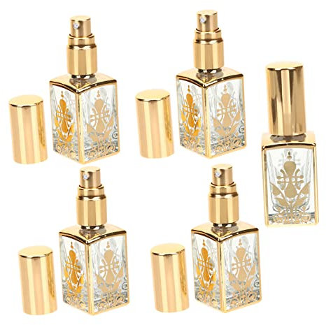 QUMIIRITY 5pièces Flacons De Parfum Vintage Rechargeables Miniatures pour Voyage pour Et Utiliser