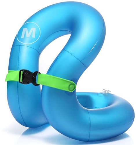 Flotador de Natación niños, Flotador Bebé, Inflable Flotador Piscina Bebé, Espesado de Dos Capas Chaleco Natación con correa de seguridad para Entrenamiento de Natación -6-10años/60 to 120lbs(30-60kg)