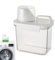 Récipient à lessive liquide – Bouteille de détergent à lessive avec tasse à mesurer, design résistant à l'humidité | Organiseur de linge liquide pour buanderie, parfait pour le stockage du riz, des