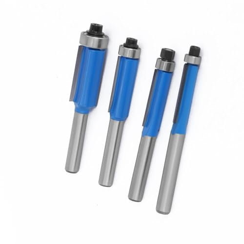 4 pezzi 6mm 1/4 gambo fresa a filo con cuscinetto router bit set for lavorazione del legno(6mm Shank)