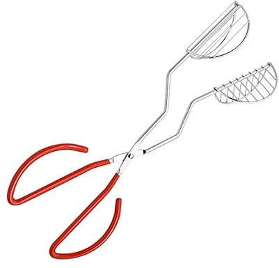 Cabilock Stainless Steel Pizza Tongs Wave Shape Kitchen Tongs for Pancake Biscuit Cooking Accessories