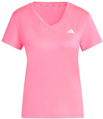 adidas Women's Workout Essentials V-Neck T-Shirt, Lucid pink, XS