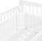 Sageky Breathable Mesh Crib Bumper Pad | 3mm Airflow Technology | Passt Standard-Krippen | Safe & Comfortable Baby Sleep (Weiß)